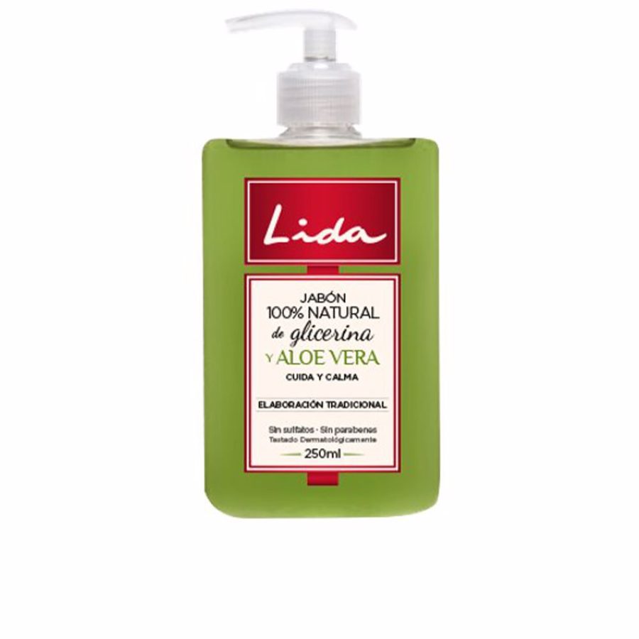 Lida JABÓN 100% NATURAL manos glicerina y aloe vera 250 ml