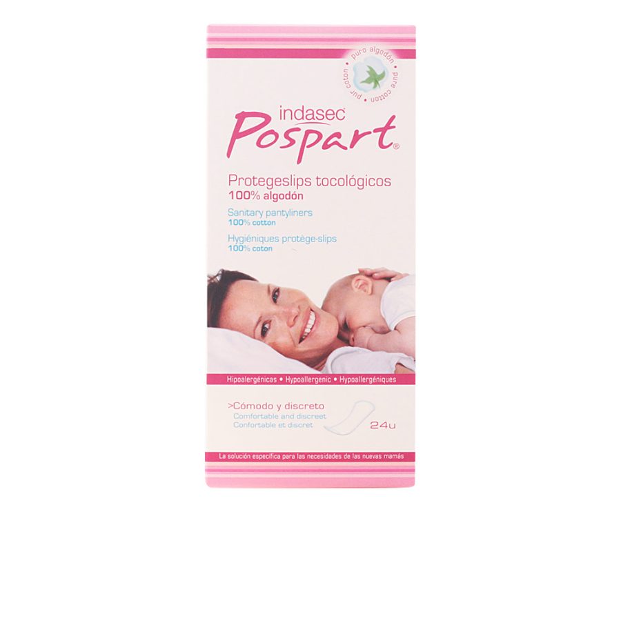 Indasec POSPART protegeslips tocológico 100% algodón 24 u