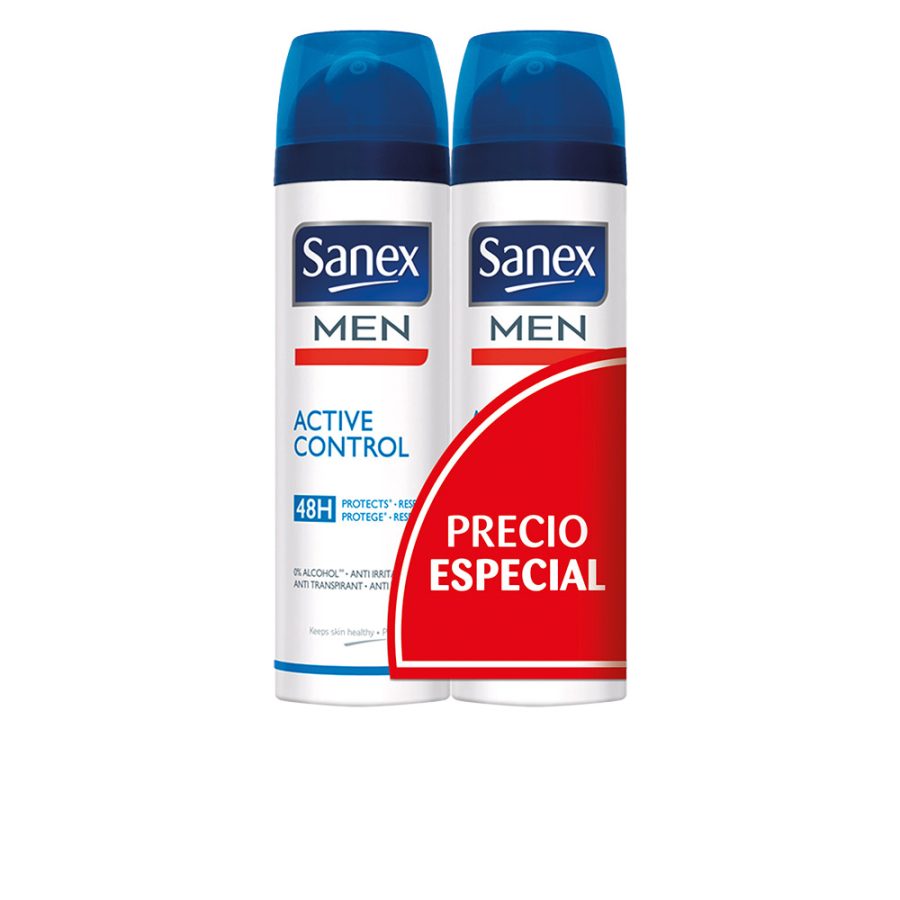 Sanex MEN ACTIVE CONTROL 48H deodorant vaporizer duo 2 x 200 ml