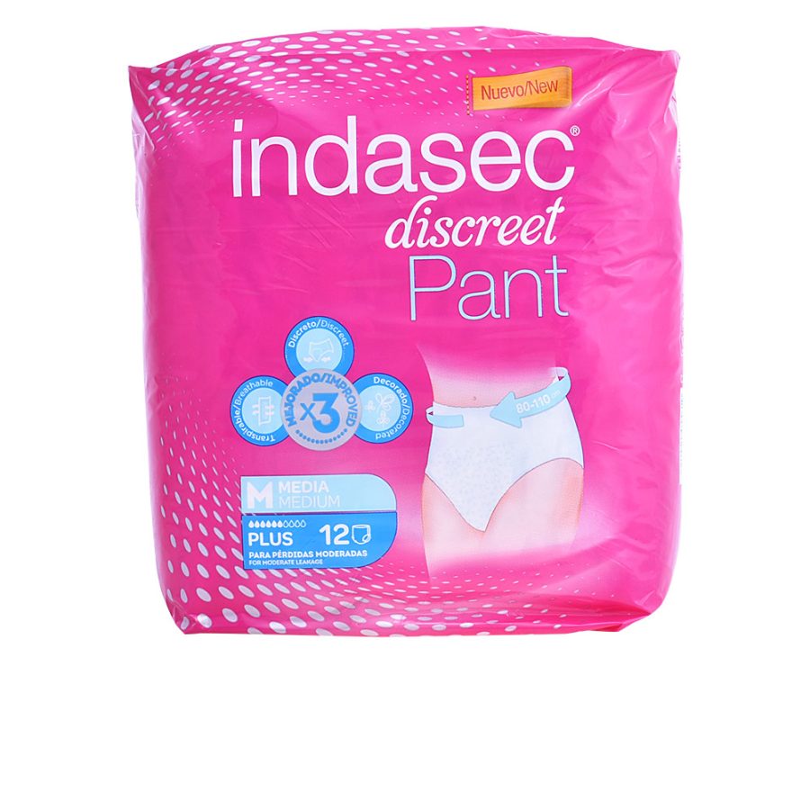 Indasec PANT PLUS talla mediana 12 u