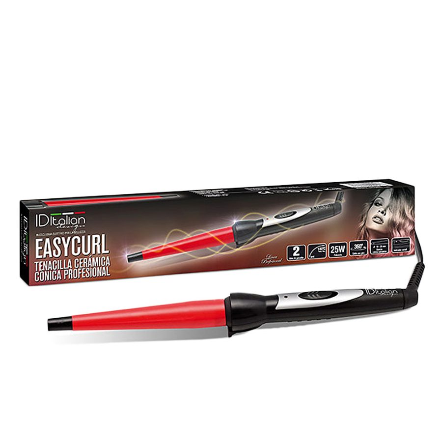 Id italian EASY CURL tenacilla ceramica conica profesional 1 u