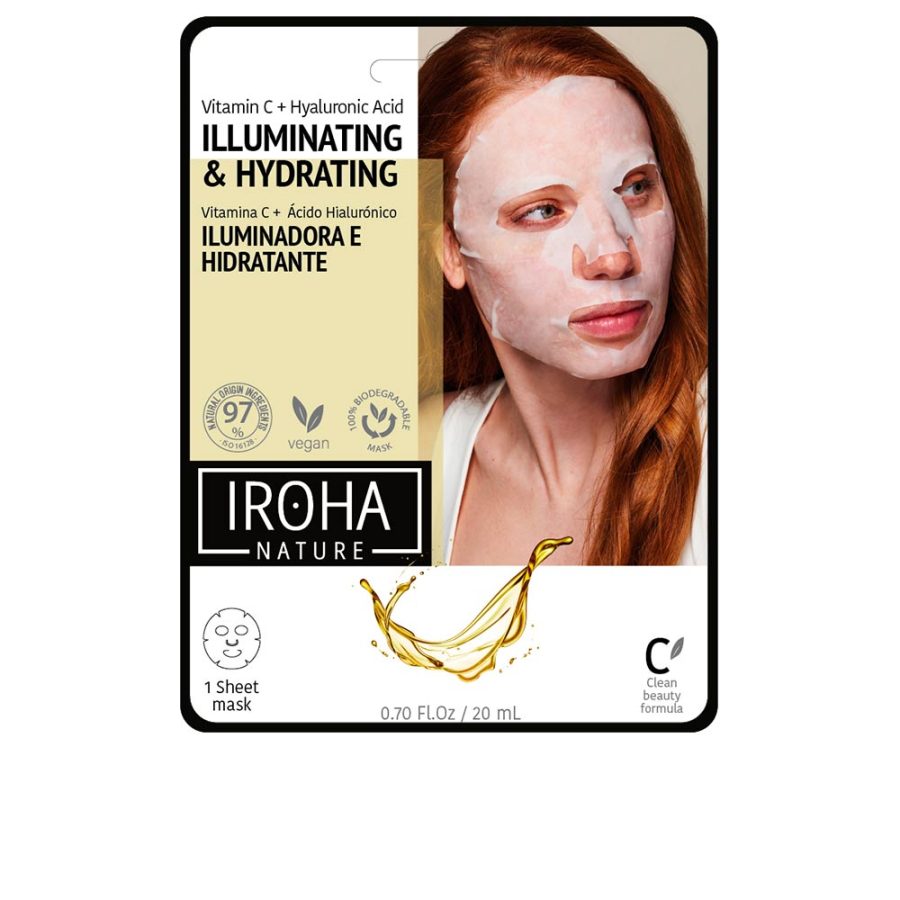 Iroha TISSUE MASK brightening vitamin C + HA 1 u