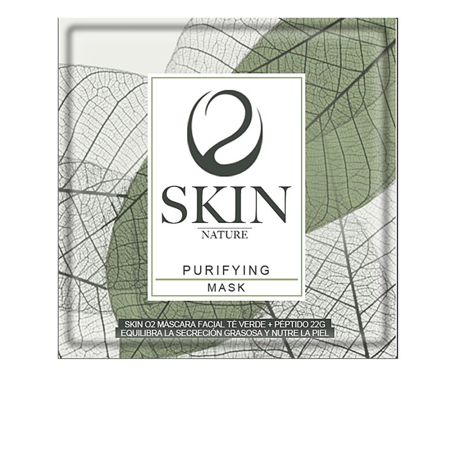 SKIN O2 máscara facial te verde + peptido 22 gr