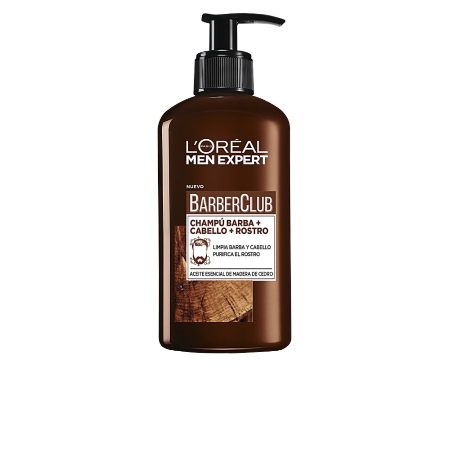 L'orÉal paris MEN EXPERT BARBER CLUB champú barba-rostro-cabello 200 ml