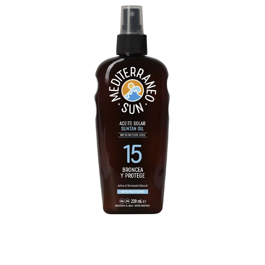 Mediterraneo sun COCONUT suntan oil dark tanning SPF15