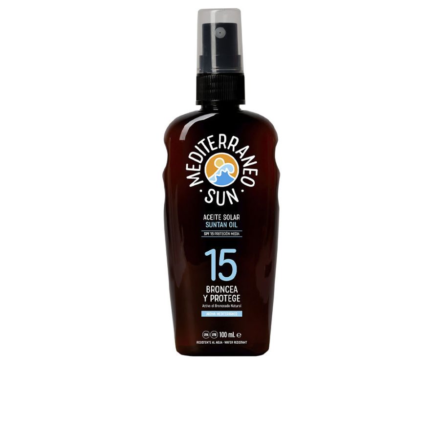 Mediterraneo sun COCONUT suntan oil dark tanning SPF15